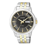 Citizen Black Dial Two-Tone Stainless Steel Strap Men Watch BF2018-52H