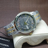 Citizen Black Dial Two-Tone Stainless Steel Strap Men Watch BF2018-52H