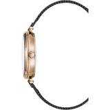 BCBGMAXAZRIA QUARTZ ROSE GOLD STAINLESS STEEL BG50671004 BLACK MESH STRAP WOMEN'S WATCH