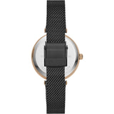 BCBGMAXAZRIA QUARTZ ROSE GOLD STAINLESS STEEL BG50671004 BLACK MESH STRAP WOMEN'S WATCH