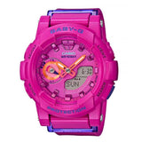 Casio Baby-G Pink Resin Strap Women Watch BGA-185FS-4ADR-P