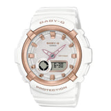 Casio Baby-G Digital-Analogue White Resin Strap Women Watch BGA-280BA-7ADR-P