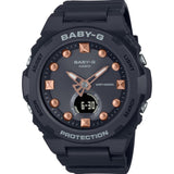 Casio Baby-G BGA-320 Series Black Resin Strap Women Watch BGA-320-1ADR-P