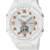 Casio Baby-G BGA-320 Series White Resin Strap Women Watch BGA-320-7A2DR-P