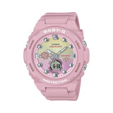 Casio Baby-G Digital-Analogue Pink Resin Strap Women Watch BGA-320AQ-4ADR