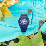 Casio Baby-G Digital Blue Resin Strap Women Watch BGD-565RP-2DR