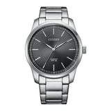 Citizen Quartz Gray Dial With Silver Stainless Steel Strap Men Watch BH5001-56H
