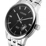 Citizen Black Dial Silver Stainless Steel Strap Men Watch BI1050-81E