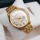 Citizen Gold Dial And Stainless Steel Strap Men Watch BI1052-85P