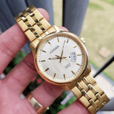 Citizen Gold Dial And Stainless Steel Strap Men Watch BI1052-85P