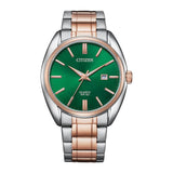 Citizen Green Dial Two-Tone Stainless Steel Strap Men Watch BI5104-57Z