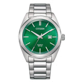 Citizen Quartz Gents Green Dial Stainless Steel Men's Watch BI5110-54X