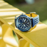 Citizen Eco-Drive Blue Dial Leather Strap Men Watch BJ7007-02L