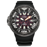 Citizen Eco-Drive Red Dial Black Polyurethane Men Watch BJ8059-03Z