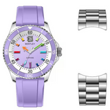 Bentley The Aurora Purple FKM Strap Men Watch BL-20-23