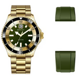 Bentley The Aurora Green FKM Strap Men Watch BL-20-31