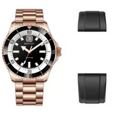 Bentley The Aurora Black FKM Strap Men Watch BL-20-48