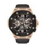 Bentley The Knight Black Silicone Strap Men Watch BL-25-00