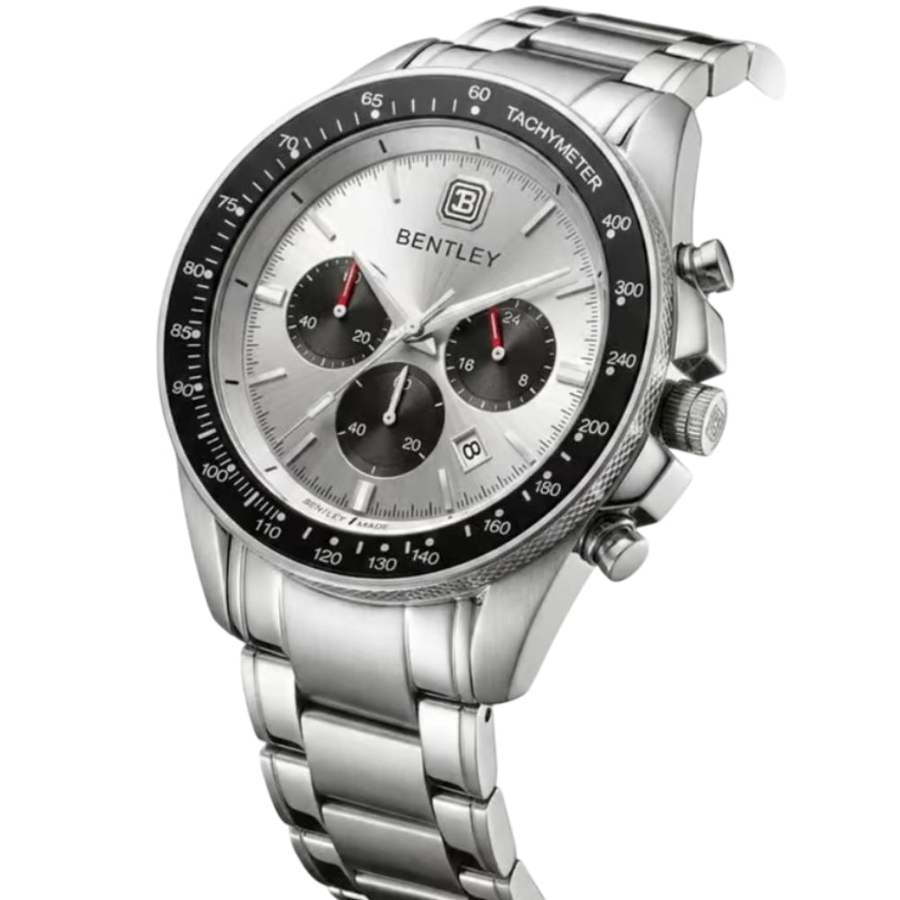 Bentley The Immense Silver Stainless Steel Strap Men's Watch BL-26-50
