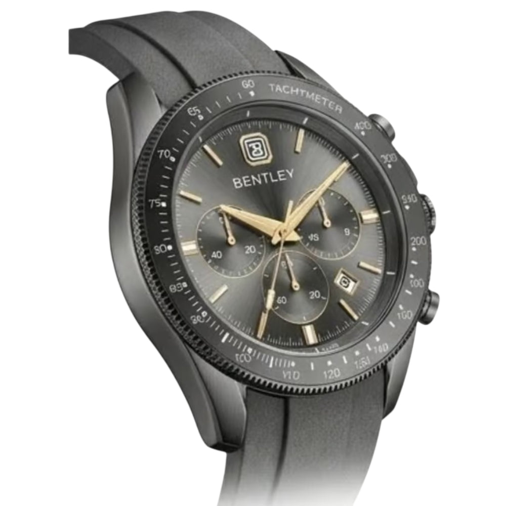 Bentley The Immense Black Silicone Strap Men's Watch BL-27-94