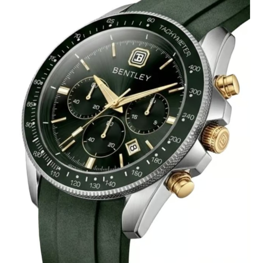 Bentley The Immense Green Silicone Strap Men's Watch BL-27-95