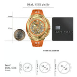Bentley The Opulence Orange FKM Strap Men's Watch BL-50-36