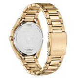 Citizen Eco-Drive Gold Dial Stainless Steel Strap Men Watch BM-7603-82P