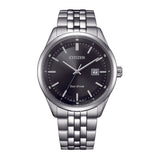 Citizen Black Dial Stainless Steel Unisex Watch BM7560-59E