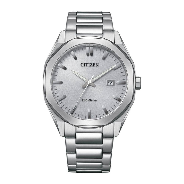 Citizen Eco-Drive Silver Dial Stainless Steel Strap Men Watch BM7600-81A