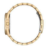 Citizen Eco-Drive Gold Dial Stainless Steel Strap Men Watch BM7603-82P
