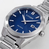 Citizen Eco-Drive Blue Dial Silver Stainless Steel Strap Men Watch BM7620-83L