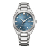 Citizen Eco-Drive Silver Stainless Steel Strap Men's Watch - Date Display | BM7620-83M