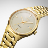 Citizen Eco-Drive Gold Stainless Steel Strap Men Watch BM7652-52P