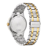 Citizen Eco-Drive Two-Tone Stainless Steel Strap Men Watch BM7656-51L