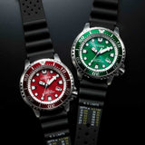 Citizen Eco-Drive Green Dial Black Polyurethane Strap Men Watch BN0158-18X