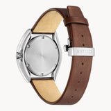 Citizen Eco-Drive Black Dial Brown Leather Strap Men Watch BN1010-05E