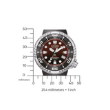 Citizen Eco-Drive Black Rubber Strap Men's Watch BN1024-01Z