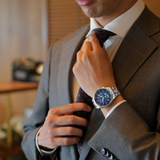 Citizen Attesa Blue Dial Titanium Steel Strap Men's Watch BY1000-51L