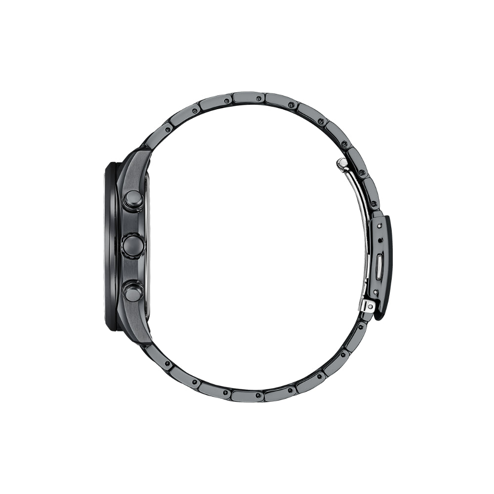 Citizen Eco-Drive Black Stainless Steel Strap Men's Watch BY1035-56L