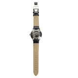 Mandetbrote Mechanical Exception Leather Strap Men's Watch - Orbital | Black Kiss