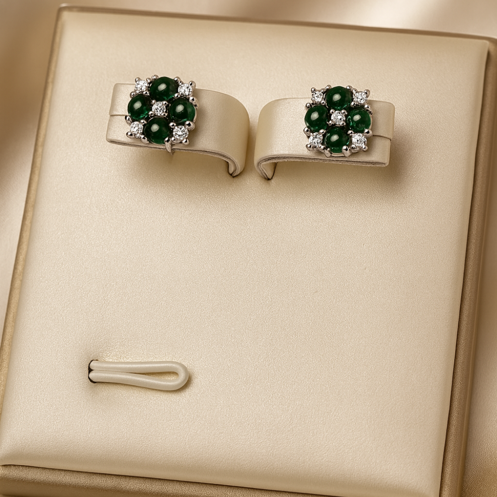 AG Collective – Emerald Blossom Studs