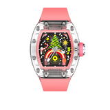 Cronus Art High Quality Fluorine Pink Strap Women Watch C28.CR.P