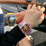 Cronus Art High Quality Fluorine Yellow Strap Women Watch C28.CR.Y