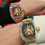 Cronus Art High Quality Fluorine Yellow Strap Women Watch C28.CR.Y