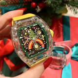 Cronus Art High Quality Fluorine Yellow Strap Women Watch C28.CR.Y