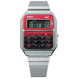 Casio Digital Silver Stainless Steel Strap Men Watch CA-500WE-4BDF