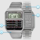 Casio Vintage Digital Stainless Steel Strap Men Watch CA-500WEBF-1ADR