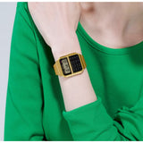 Casio General Digital Gold Stainless Steel Strap Unisex Watch CA-500WEG-1ADF