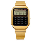 Casio General Digital Gold Stainless Steel Strap Unisex Watch CA-500WEG-1ADF