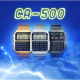 Casio General Digital Gold Stainless Steel Strap Unisex Watch CA-500WEG-1ADF